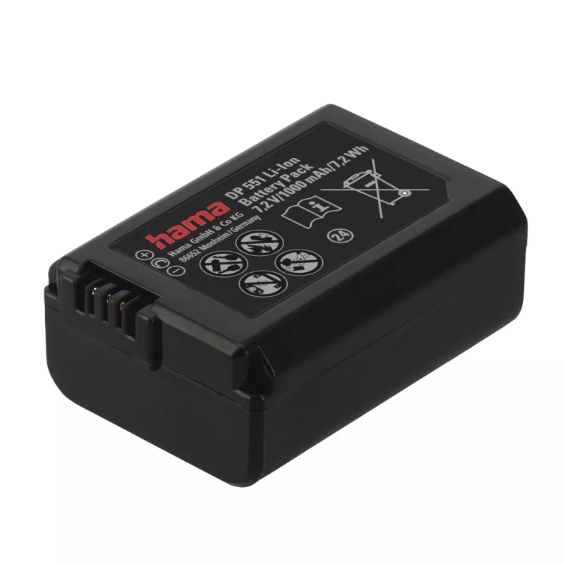 Batterij Hama DP 551 lithium-ion 1000 mAh voor camera