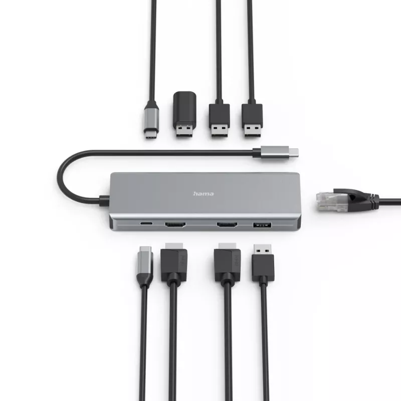 Hama CONNECT2Media USB Type-C 5000 Mbit/s antraciet