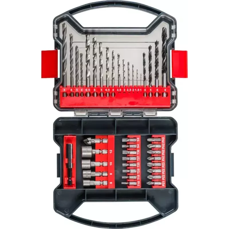 KWB 109104 schroevendraaier-bitset 41-delig Phillips Pozidriv Torx