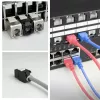 ACT Keystone Jack RJ45 CAT6 ongeïsoleerd gereedschapsloos met shutter, zwart