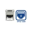 ACT Keystone Jack RJ45 CAT6 afgeschermd gereedschapsloos met shutter zilver-wit