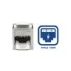 ACT Keystone-bus RJ45 CAT6A afgeschermd gereedschapsloos met stofkap