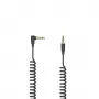 Hama Flexi-schlank audiokabel 0,75 m, 3,5-mm-jack, stekker op stekker, verguld, zwart