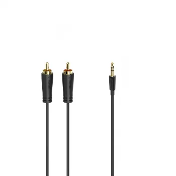Hama 00205261 audiokabel 3 m 2 x RCA 3,5 mm zwart