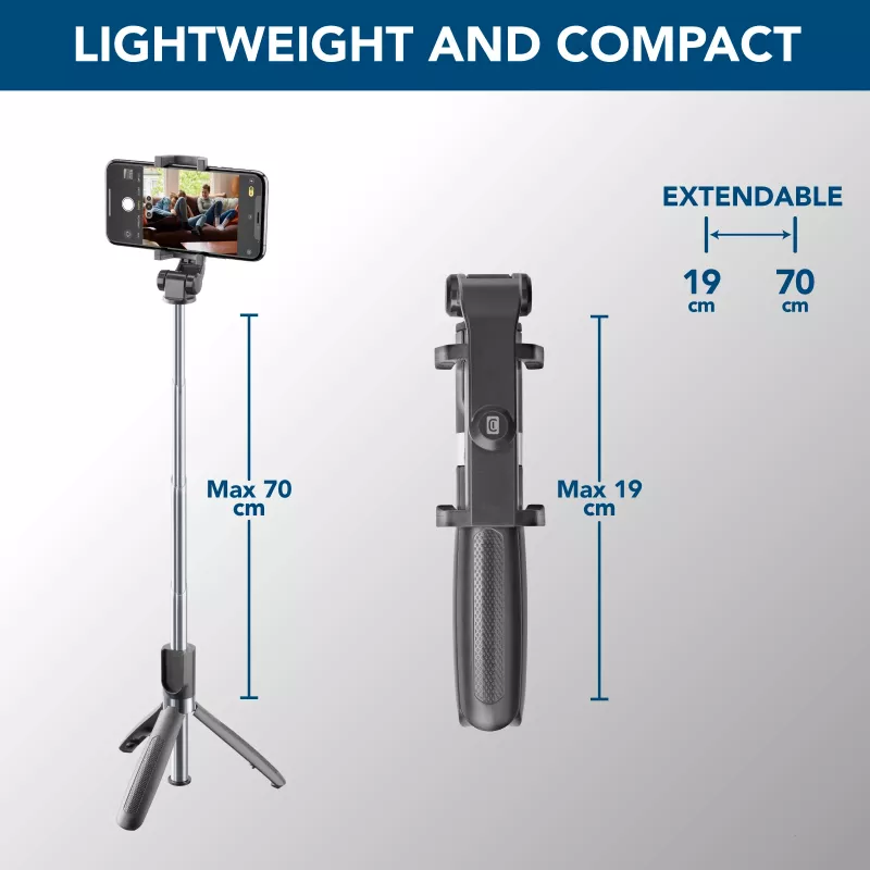 Cellularline Freedom - universele statief Bluetooth® selfiestick