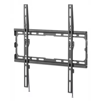Manhattan wandbeugel voor tv & monitors (vast montage), voor beeldschermen van 32 inch tot 55 inch, VESA-compatibiliteit: alle tussen 200x200 mm en 400x400 mm – controleer de afmetingen van de vier bevestigingsgaten op de achterkant van het beeldscherm om te controleren of deze past, max. 40 kg, zwart, beugel