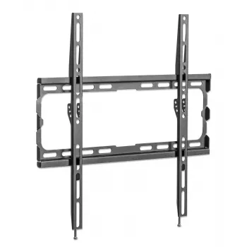 Manhattan wandbeugel voor tv & monitors (vast montage), voor beeldschermen van 32 inch tot 55 inch, VESA-compatibiliteit: alle tussen 200x200 mm en 400x400 mm – controleer de afmetingen van de vier bevestigingsgaten op de achterkant van het beeldscherm om te controleren of deze past, max. 40 kg, zwart, beugel