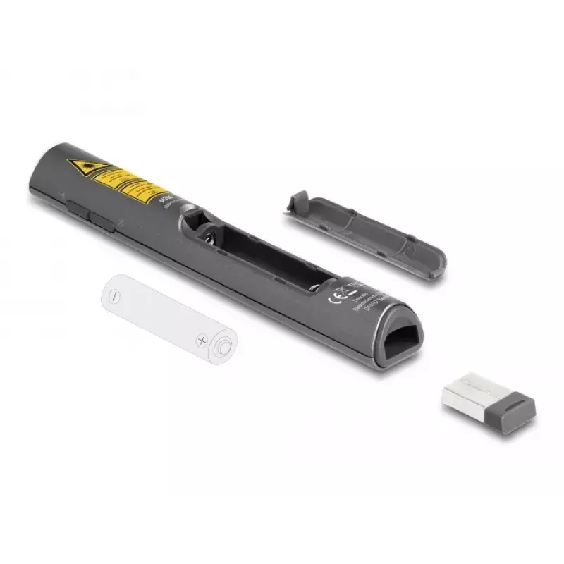 DeLOCK USB laserpresenter draadloos USB RF afstandsbediening rode laserpointer