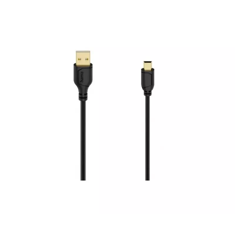Hama 00074262 USB-kabel USB 2.0 0,75 m USB A mini-USB B zwart