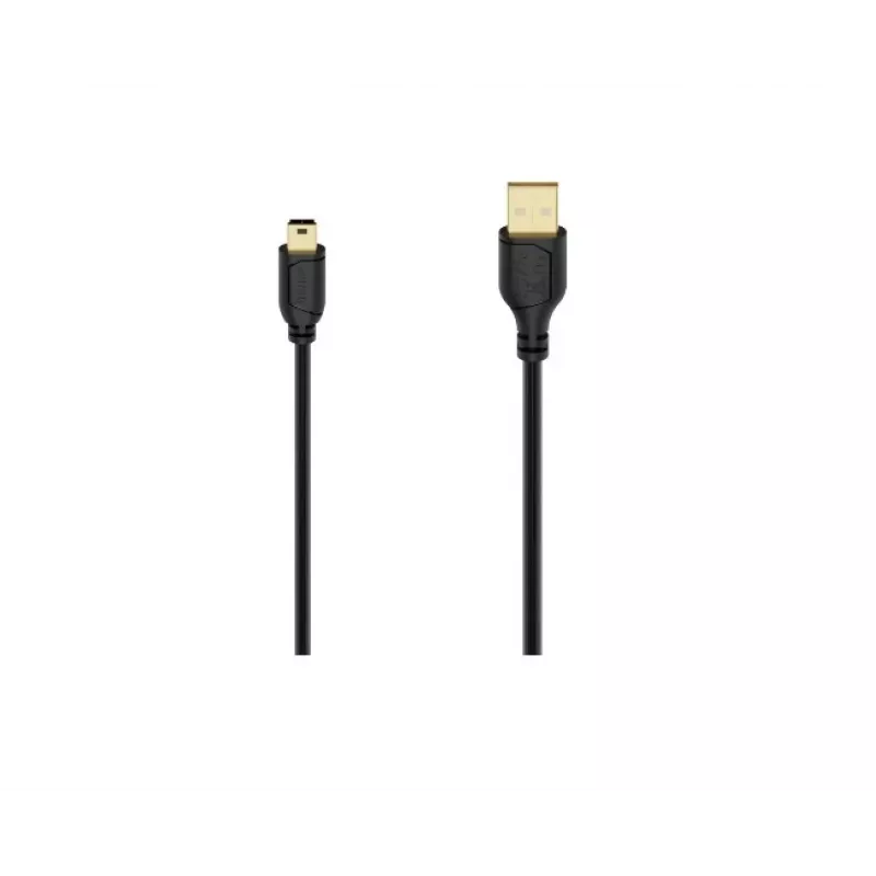 Hama 00074262 USB-kabel USB 2.0 0,75 m USB A mini-USB B zwart