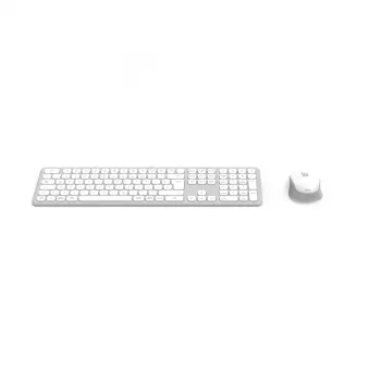 Hama WKM-550 toetsenbord muis inclusief home/office RF draadloos + Bluetooth QWERTZ Duits grijs, wit