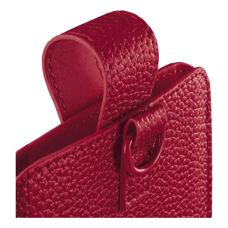 Hama 00137097 universele telefoonhoes voor telefoons tot 16,0 x 8,9 x 1,2 cm, kunstleer, rood