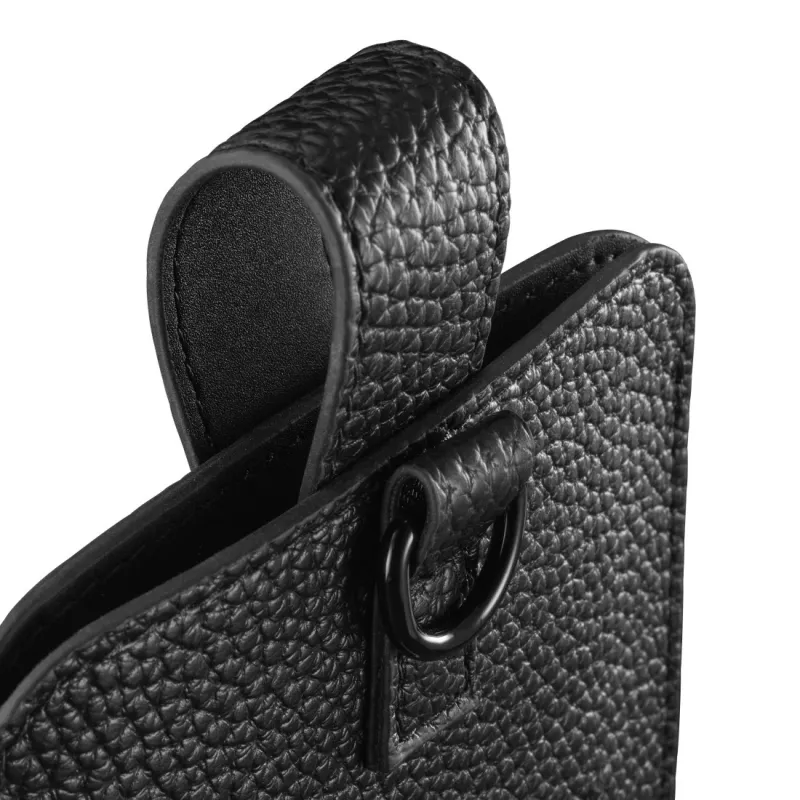 Hama 00137096 universele telefoonhoes voor telefoons tot 16,0 x 8,9 x 1,2 cm, kunstleer, zwart