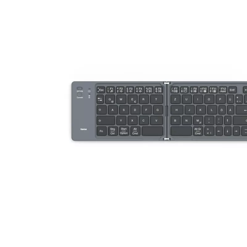 Hama Travel 450 QWERTZ Duits Bluetooth zwart, donkergrijs