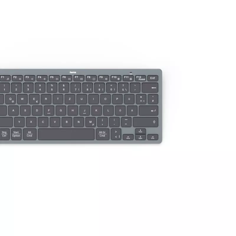 Hama Travel 400 QWERTZ Duits Bluetooth zwart, donkergrijs