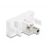 DeLOCK Easy 45 module 3,5 mm 3-pins jackbus naar bus, wit (90848)
