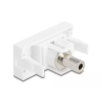 DeLOCK Easy 45 module 3,5 mm 3-pins jackbus naar bus, wit (90848)
