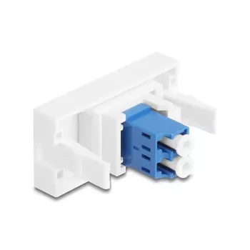 Glasvezeladapter DeLOCK 90847 LC single-mode 1 stuk blauw wit