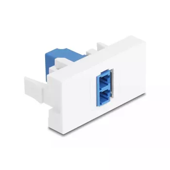 Glasvezeladapter DeLOCK 90847 LC single-mode 1 stuk blauw wit