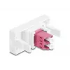 Glasvezeladapter DeLOCK 90846 LC multi-mode 1 stuk violet wit
