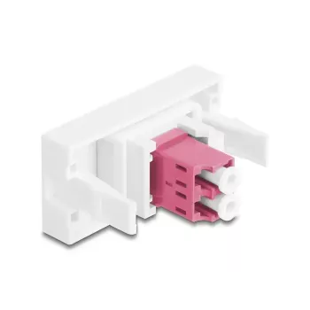 Glasvezeladapter DeLOCK 90846 LC multi-mode 1 stuk violet wit