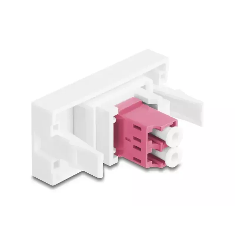 Glasvezeladapter DeLOCK 90846 LC multi-mode 1 stuk violet wit