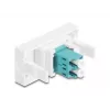 Glasvezeladapter DeLOCK 90845 LC multimode 1 stuk aquakleur wit