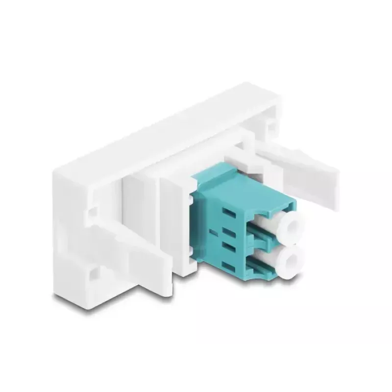 Glasvezeladapter DeLOCK 90845 LC multimode 1 stuk aquakleur wit