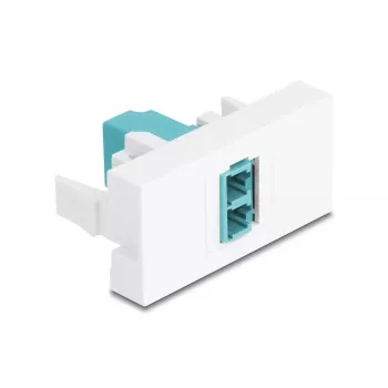 Glasvezeladapter DeLOCK 90845 LC multimode 1 stuk aquakleur wit
