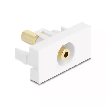 Contactdoos DeLOCK 90843 2 x 3,5 mm kabelverbinder wit