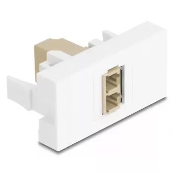 Glasvezeladapter DeLOCK 90840 LC multimode 1 stuk beige wit