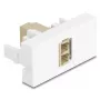 Glasvezeladapter DeLOCK 90840 LC multimode 1 stuk beige wit