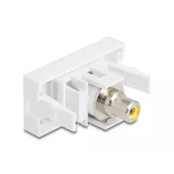 DeLOCK 90856 Keystone-module RCA wit 22,5 mm x 45 mm x 33 mm