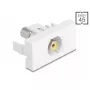 DeLOCK 90856 Keystone-module RCA wit 22,5 mm x 45 mm x 33 mm