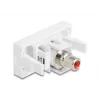 DeLOCK 90857 Keystone-module cinch rood wit 22,5 mm 45 mm 33 mm