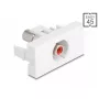 DeLOCK 90857 Keystone-module cinch rood wit 22,5 mm 45 mm 33 mm