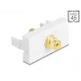 DeLOCK Keystone-module 90859 cinch-aansluiting wit geel