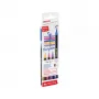 Viltstift Edding 4-1340-4-3 blauw oker roze lila pensselpunt