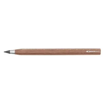 Mechanisch vulpotlood TROIKA CONSTRUCTION ENDLESS WALNUT HB bruin metaal hout