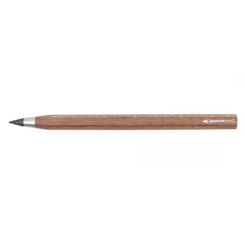 Mechanisch vulpotlood TROIKA CONSTRUCTION ENDLESS WALNUT HB bruin metaal hout