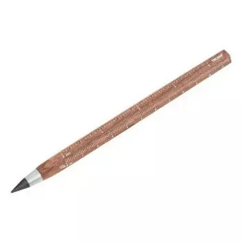 Mechanisch vulpotlood TROIKA CONSTRUCTION ENDLESS WALNUT HB bruin metaal hout