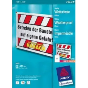Printfolie Avery 3487