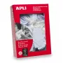 Etiketten APLI 00390 500 stuks wit rechthoek 2,2x3,5 cm