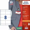 Niet-klevend etiket AVERY 4822 transparant wit rechthoekig 32 stk.