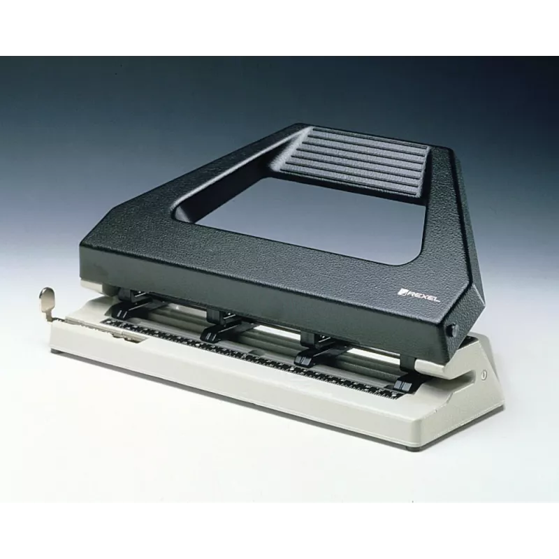 Rexel 420 Variabel 08909 meervoudige perforator met variabele perforatie, 30 vel, metaal, zwart/grijs