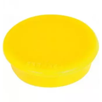 Franken HMS36 04 ronde magneten 38 mm, geel, 10 stuks