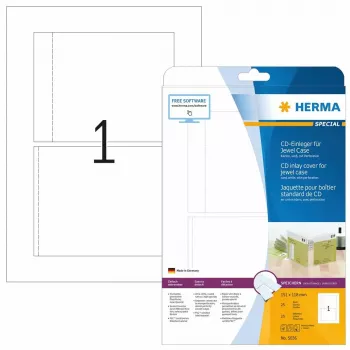 CD-inlaykaart HERMA 151x118 mm