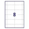 Avery L7418-25 naametiketten, wit, 86 x 55 mm, 200 etiketten (25 vellen)