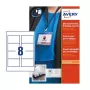Avery L7418-25 naametiketten, wit, 86 x 55 mm, 200 etiketten (25 vellen)