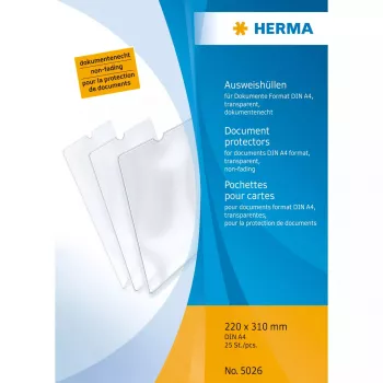 Documenthoes HERMA 5026 polypropyleen transparant A4